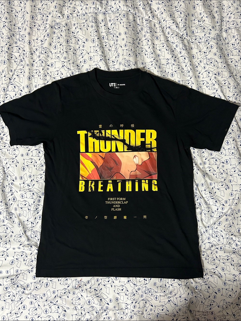 UNIQLO x DEMON SLAYER ‘Thunder Breathing’ Graphic Tee Shirt